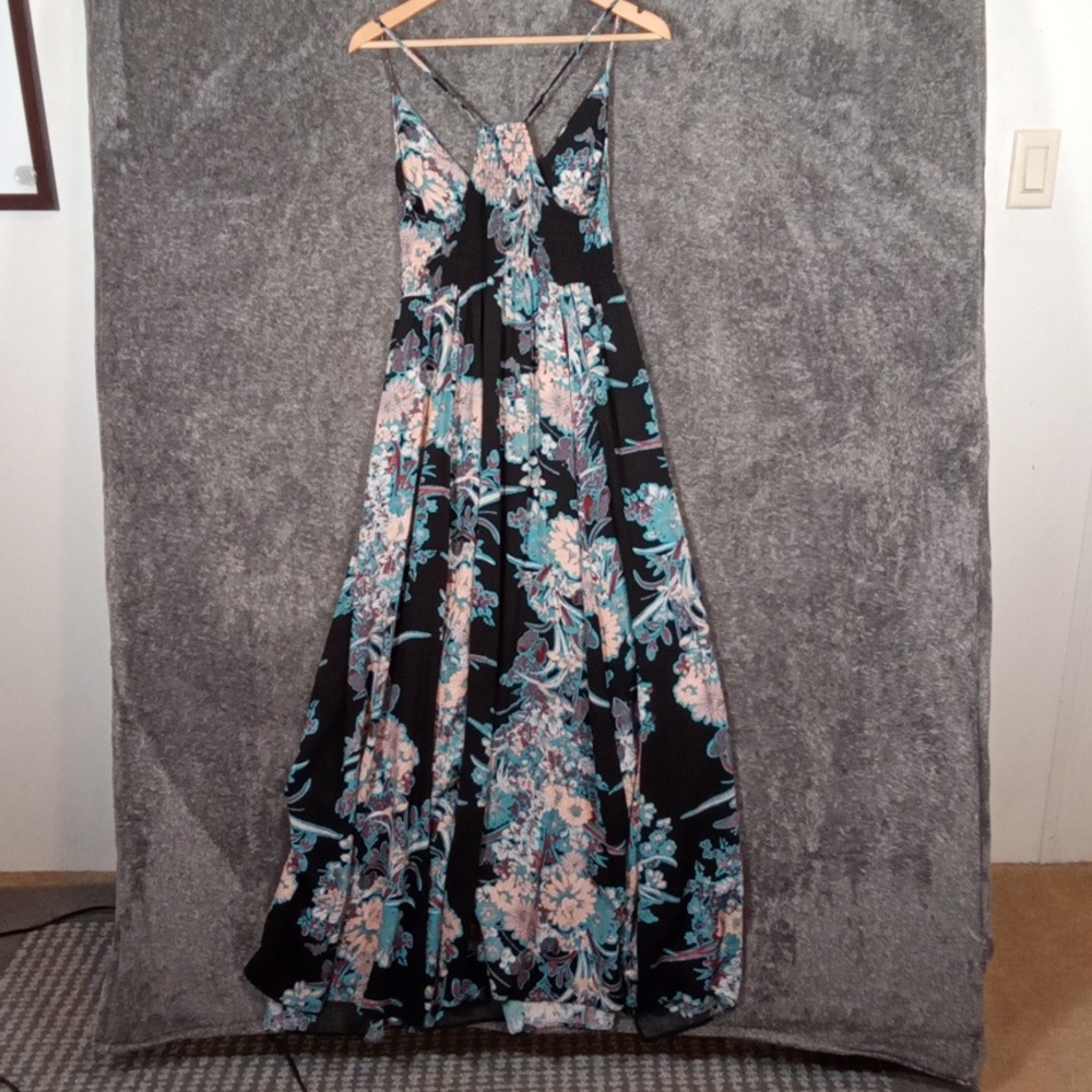 Free People Intimately Through The Vine Maxi Dress Floral Print Womens S-P - Picture 5 of 10